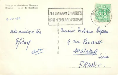 Bruksel — Muzeum Gruithuse — Uitgave Best — Rewers