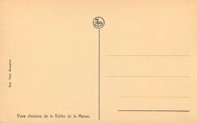 Rochers de Fidevoye — Dvoir — editor N. Jais, número de série não visível — Verso