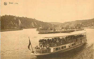Vista da Meuse — navio turístico — Ern. Thill, Bruxelas