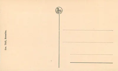 Ieper — Plac Gare — wydawca N. Thill, Bruksela — Rewers