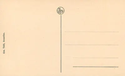 Asilo « Belle » — Ypres — editor N. JELS, número de série não visível — Verso
