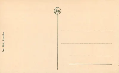 Drzwi Menin — Pomnik Brytyjskich Bohaterów — wydawca N. Leis, Bruksela — Rewers
