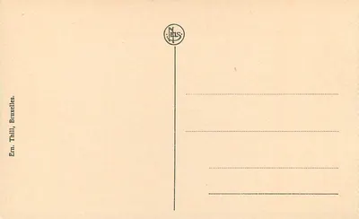 Ypres - Pátio da Estação, Os Muros — editor NEIS, número de série não visível — Verso
