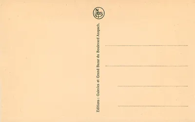 Palácio do Rei — Bruxelas — Edições NLS — Verso
