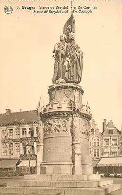 Bruges - Estátua de Breydel e De Coninck — Alberty, n°3