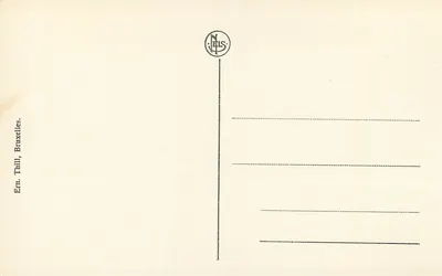 Adoração dos Pastores — obra de Pierre Pourbus (1571) — editor N. L. S. (Bruges, Igreja Nossa Senhora) — Verso