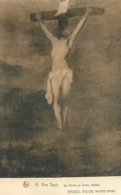 O Cristo na Cruz — obra atribuída a A. Van Dyck (1626) — editor Ern. Thill, Bruxelas