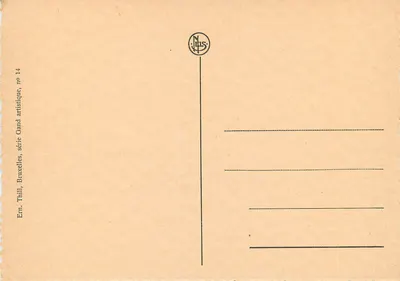 Gand — Wielki Kanaon — Erm. Thill, Bruksel, seria artystyczna, nr 14 — Rewers