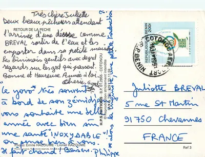 Pescadores na praia — Editor H.P.S. ÉDITIONS, n° 01.2955 — Verso