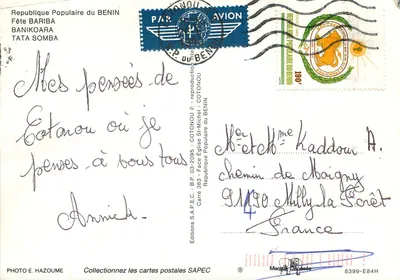 Festa Bariba em Banikoara — República Popular do Benin — Edições SAPEC — Verso