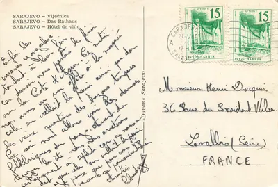 Sarajevo — Ratusz — Autoput — Rewers