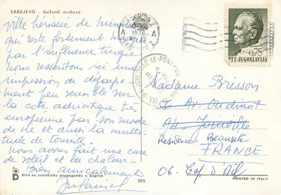 Sarajevo — Kuršumli medresa — PTT-Jugoslavie — Rewers