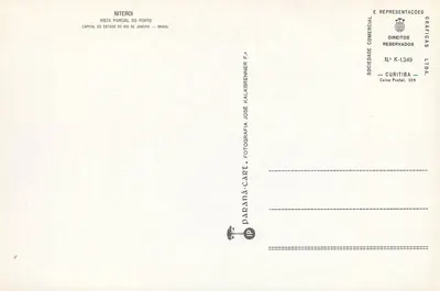 Niterói — Vista parcial del puerto — Sociedad Comercial e Representações Gráficas — Reverso