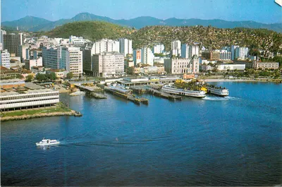 Niterói — Vista aérea do porto de barcos — Sociedade Paraná-Cart, N° 56