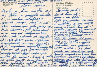 Praia de Jangadas - Olinda - PE — editor BRASIL TURÍSTICO, n° 43 — Verso