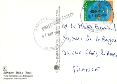 Salvador - Bahia — Widok panoramiczny Pelourinho — Pau Brasil — Rewers