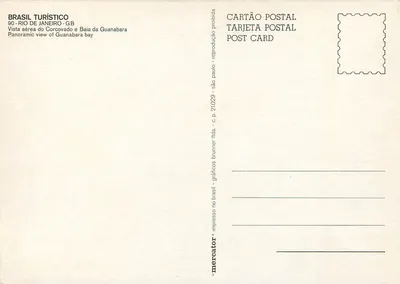 Chrystus Zbawiciel — widok z powietrza — BRASIL TURÍSTICO n° 90 — Rewers