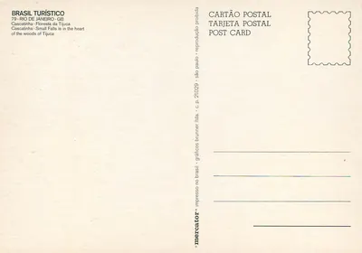 Cascatinha - Floresta da Tijuca — Brasile Turístico, seria 79 - Rio de Janeiro - GB — Rewers