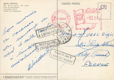 Copacabana — Rio de Janeiro — wydawca Mercator, nr 307 — Rewers