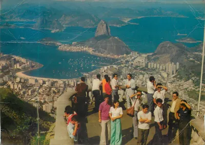 Bilhete postal moderno Bilhete postal moderno Brasil Turistico Rio de Janeiro Vista panorâmica da Baía de Guanabara