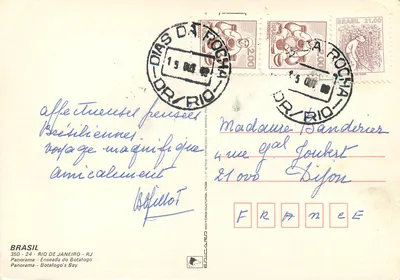 Rio de Janeiro — widok panoramiczny z Botafogo — Édulcard — Rewers