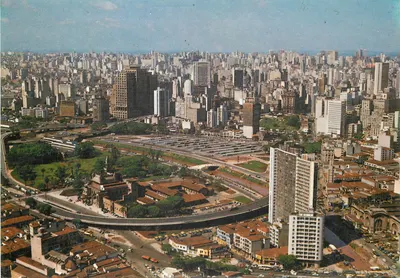 São Paulo - SP — Vista aérea do Parque D. Pedro II — BRASILCÓLOR, n°32