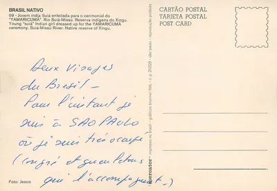 Jovem Indiana Suíá — para o ritual do Yamaricuma — editor Mercator, n°09 — Verso