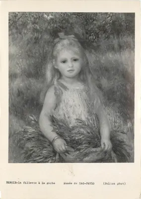 Renoir - A menina com a cesta de flores — reprodução fotográfica — Bulloz phot