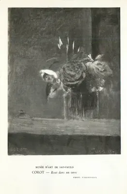 Corot — Rosas em um copo — Museu de Arte de São Paulo, fot. Vizzavona, junho 1842