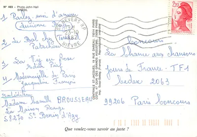 Mulher e criança — Brasil — Foto John Hall, N° 403 — Verso
