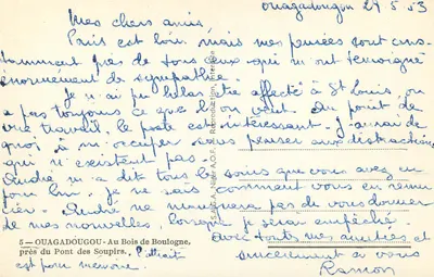 Barracès — Jacht verboden — Ouagadougou, bij de Brug van de Zucht — Achterkant