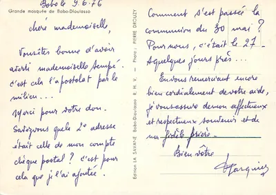 Grote moskee van Bobo-Dioulasso — Bobo-Dioulasso — Uitgave LA SAVANE — Achterkant