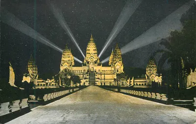 Angkor-Vat — vista noturna — editor Blanche Archs & JacopoZZi, n° 236