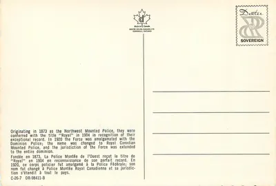 Royal Canadian Mounted Police — formacja jeździecka — DEXTER COLOR, CANADA, LTD. — Rewers