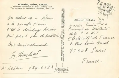 Boulevard Dorchester — Widok nocny — Benjamins-Montreal News — Rewers
