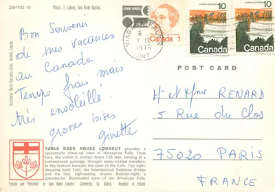 Niagara Falls — widok panoramiczny i nocny — John Hinde Limited, nr 2NH102-10 — Rewers