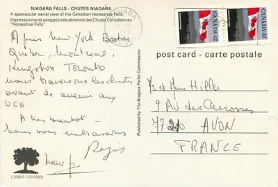 Niagara Falls — Spadziste Niagary — Wydawca The Niagara Parks Commission — Rewers