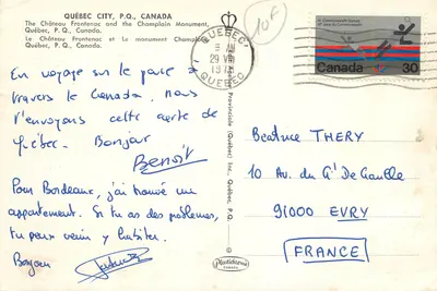 Zamek Frontenac — Quebec, P.Q. — Plastichrome Canada — Rewers