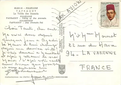 Vale do Ammeln — Tafraout — Edições La Cigogne — Verso