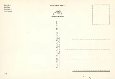 Tanger — Praia — ITTAHECOLOR — Verso