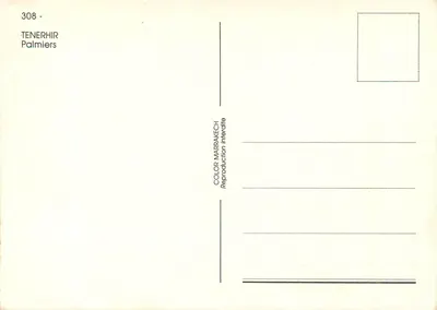 Tenerhir — Palmeiras — COLOR MARRAKECH, n°308 — Verso