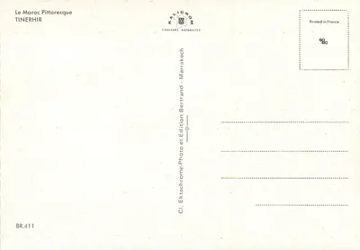 Tinerhir — vista pittoresca — Edizione Kalicrom — Verso