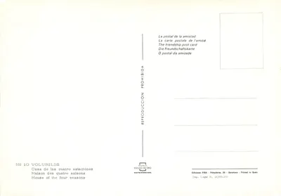 Casa das quatro estações — Mosaico romano — Edições FISA, Barcelona — Verso