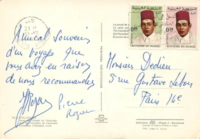 Arco da Vitória de Caracalla — Ruínas romanas — Éditions Volubilis, n°3 — Verso
