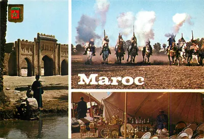 Porta de entrada e cenas marroquinas — editor Komaroc SA, n° 80