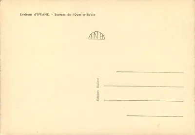 Źródła rzeki Oum-er-Rebia — okolice Ifriane — Wydawnictwo Balima — Rewers