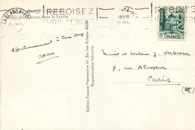 Avenida das Tuccas no Jardim — Saint-George - Argel — Édition Franco Interdite n°41 — Verso