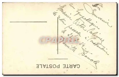 Duas bailarinas — Paris — editor Carte Postale — Verso