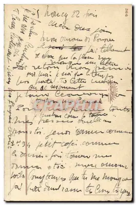 Anemonki — malowanka — E. Vélin — Rewers