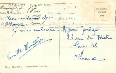 Praia de Casablanca — Kon-Tiki — Foto Flandrin — n°32 — Verso